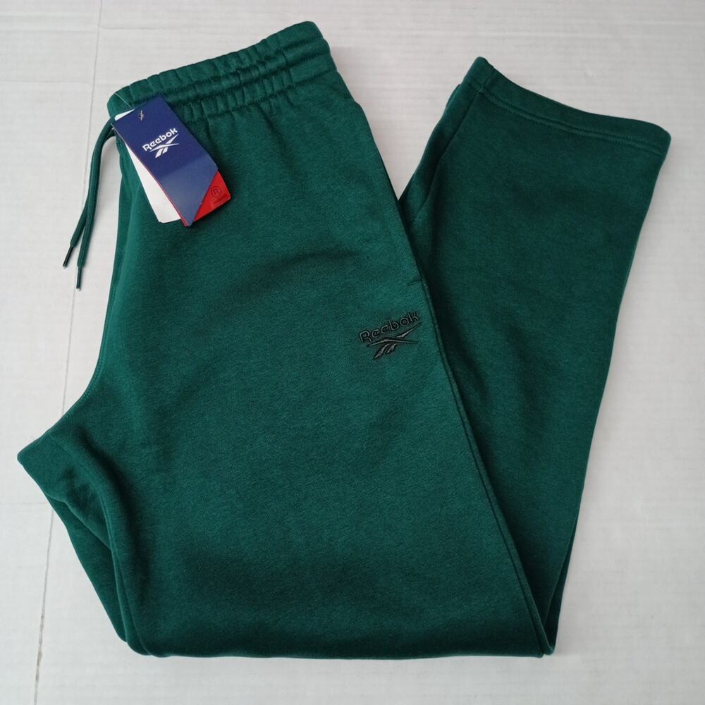 Reebok Men's Identity Fleece Sweatpants Size M Medium Green